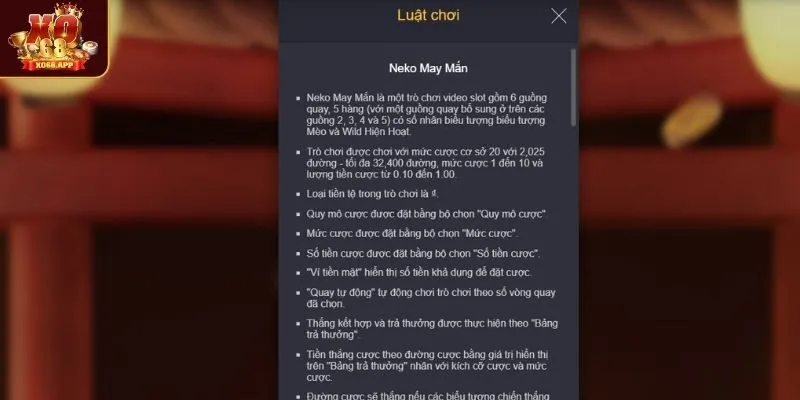 Luật chơi đơn giản của nổ hũ mèo tài lộc phù hợp mọi đối tượng